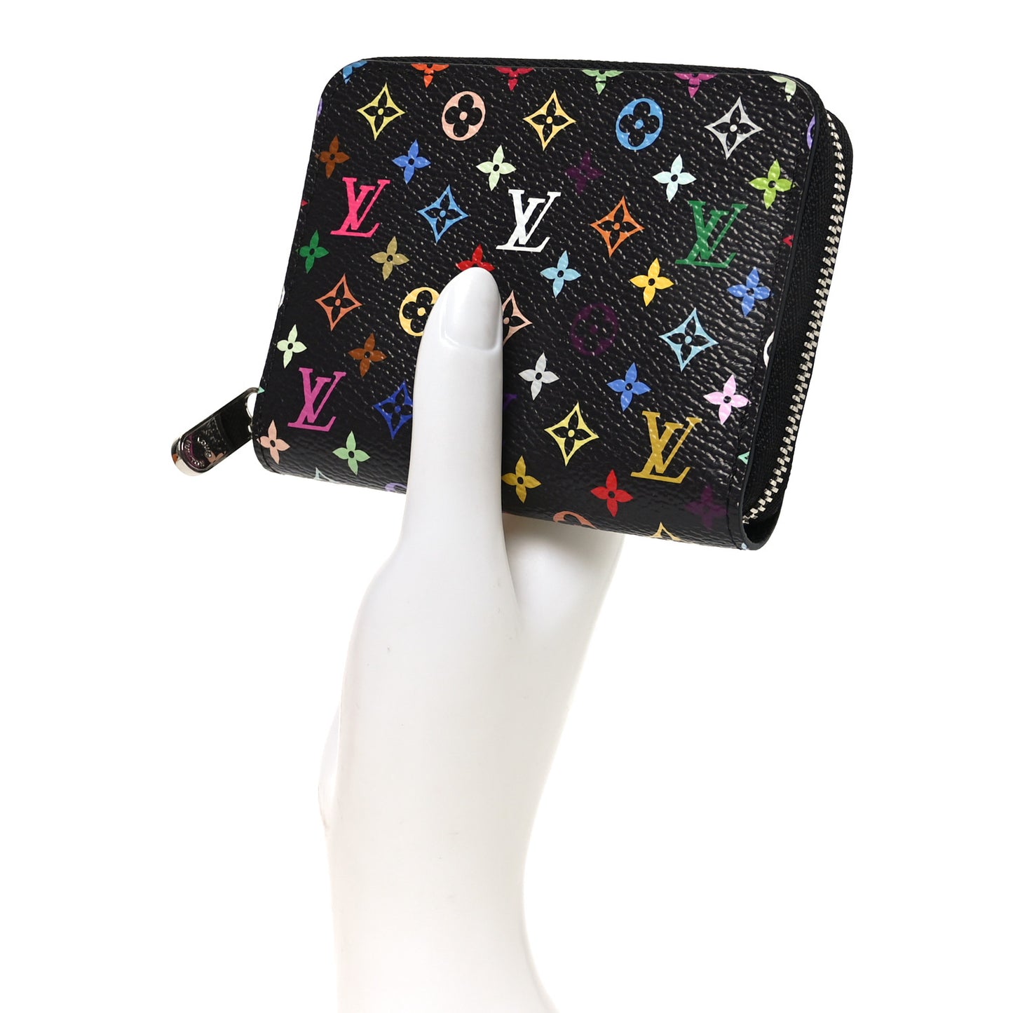 LV x TM Monogram Multicolor Zippy Coin Purse Black