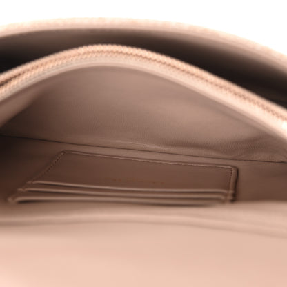 Christian Dior Linen Macrocannage Caro Bag Rose 5 of 11
