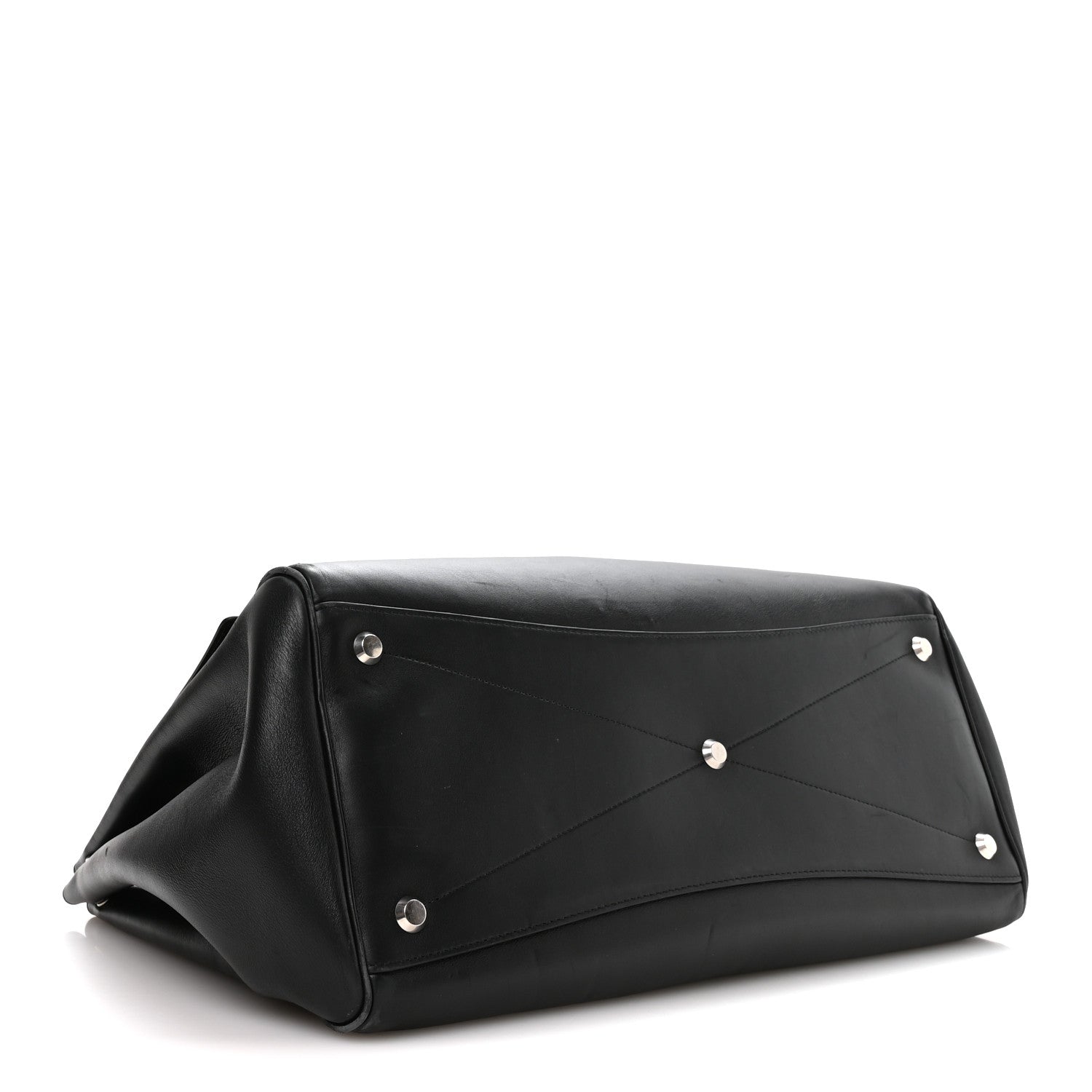 Balenciaga Smooth Calfskin Large Bel Air Carry All Bag Black 4 of 10