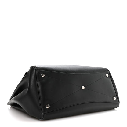 Balenciaga Smooth Calfskin Large Bel Air Carry All Bag Black 4 of 10