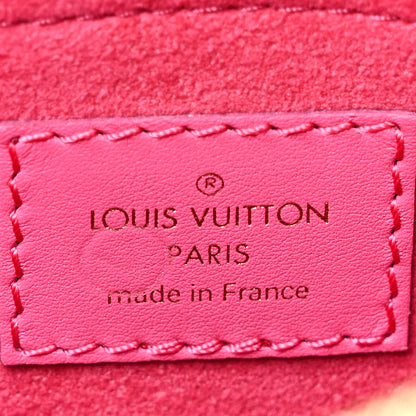 Louis Vuitton Calfskin Nanogram Embossed Speedy Bandouliere 20 Rose 6 of 9