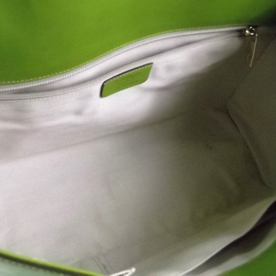 SALVATOREFERRAGAMOLeatherSatchelLimeGreen