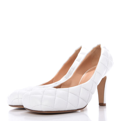 Bottega Veneta Nappa Matelasse Padded Dream Pumps 36 Optic White 3 of 8