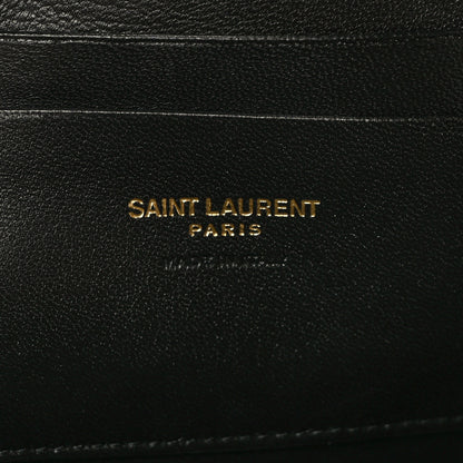 Saint Laurent Grain De Poudre Matelasse Monogram Mini Lou Camera Bag Black 6 of 9