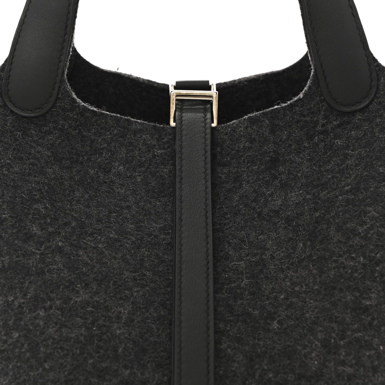 Hermes Feutre Swift Picotin Lock 18 PM Gris Moyen Black 8 of 12