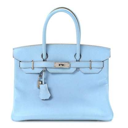 Hermes Epsom Candy Birkin 30 Celeste Mykonos 1 of 11