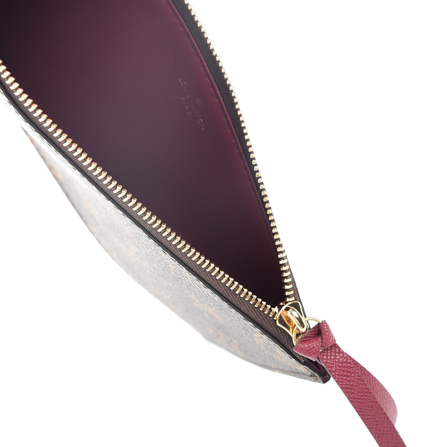 Monogram Felicie Chain Wallet Zippered Insert Fuchsia