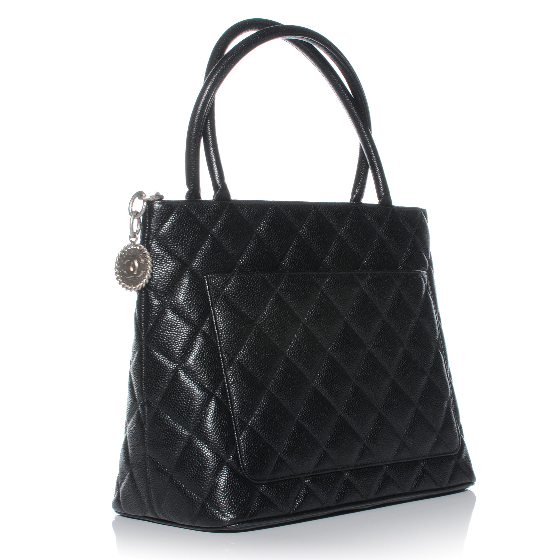 Chanel Caviar Medallion Tote Black 3 of 8
