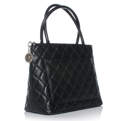 Chanel Caviar Medallion Tote Black 3 of 8