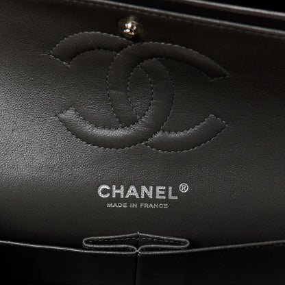 Chanel Lambskin Quilted Medium Double Flap Dark Grey 6 of 11