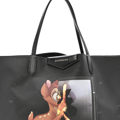 Givenchy Textured Coated Canvas Bambi Print Large Antigona Tote Black 9 of 16