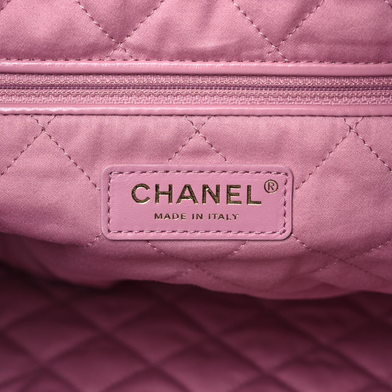 Chanel Shiny Calfskin Quilted Chanel 22 Drawstring Bag Dark Pink 7 of 12
