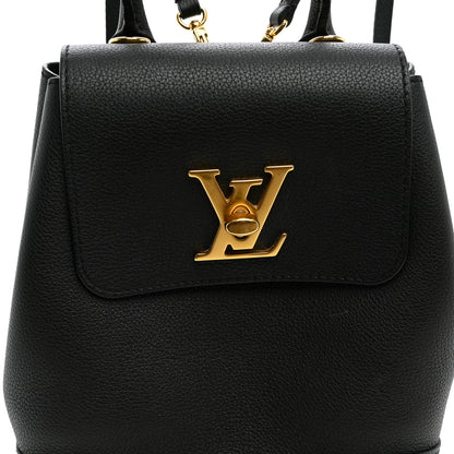 Louis Vuitton Calfskin Lockme Mini Backpack Black 8 of 10