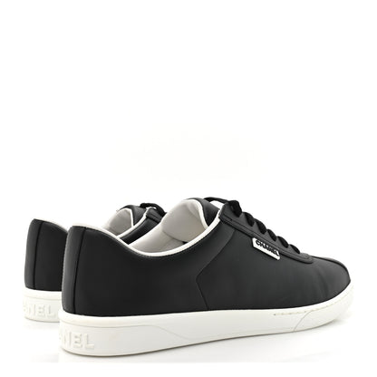 Chanel Calfskin CC Mens Sneakers 46 Black 6 of 11