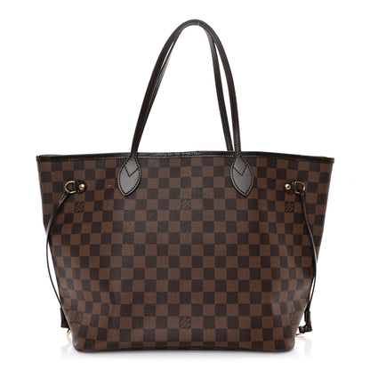 Louis Vuitton Damier Ebene Neo Neverfull MM Rose Ballerine 1 of 11