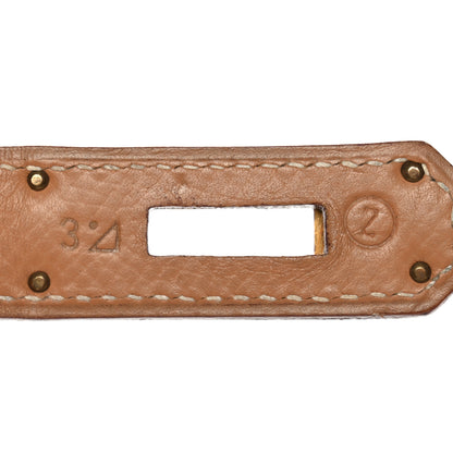 Hermes Courchevel Kelly Sellier 28  Tabac Camel 7 of 13