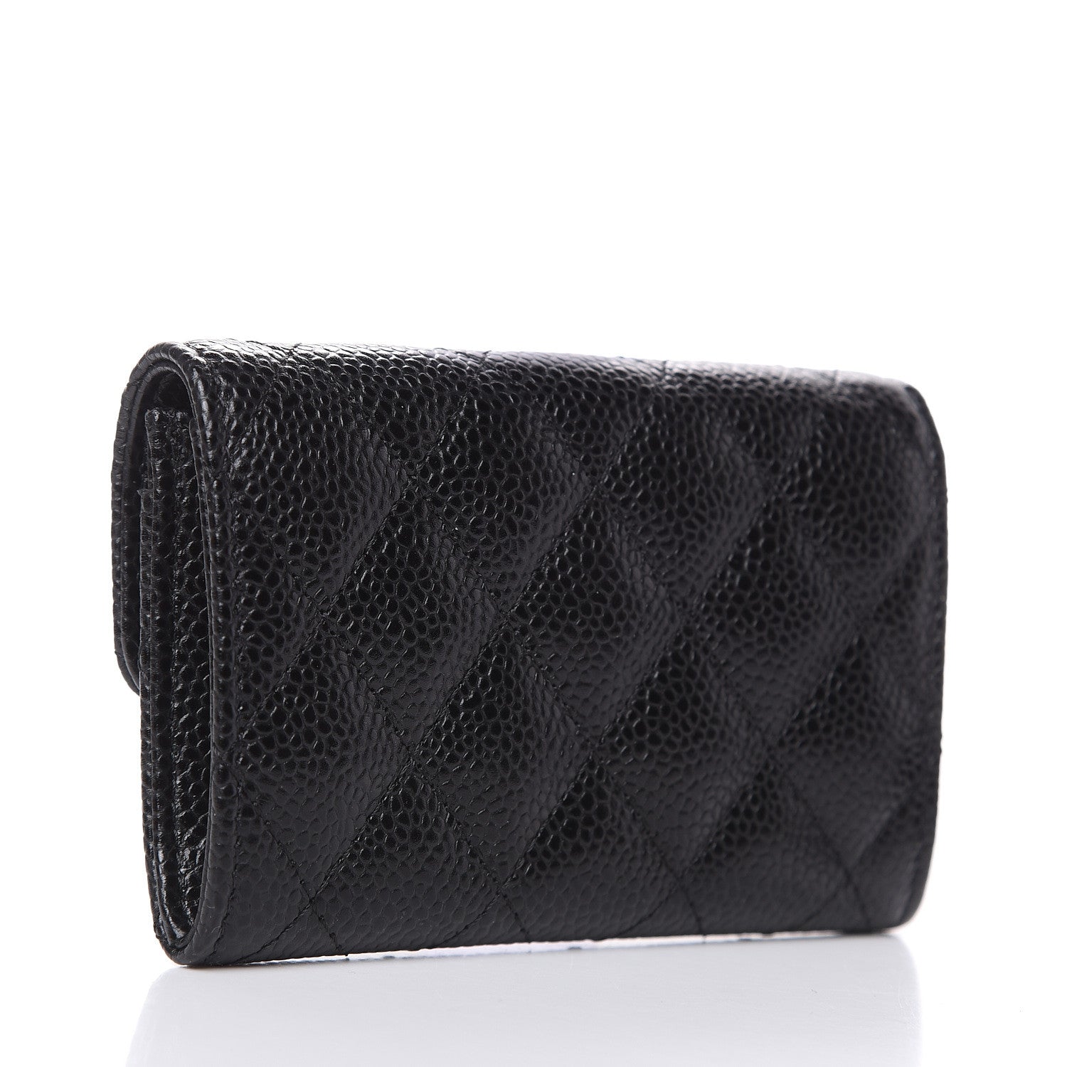 Chanel Caviar Quilted Flap Card Holder Black 3 of 9
