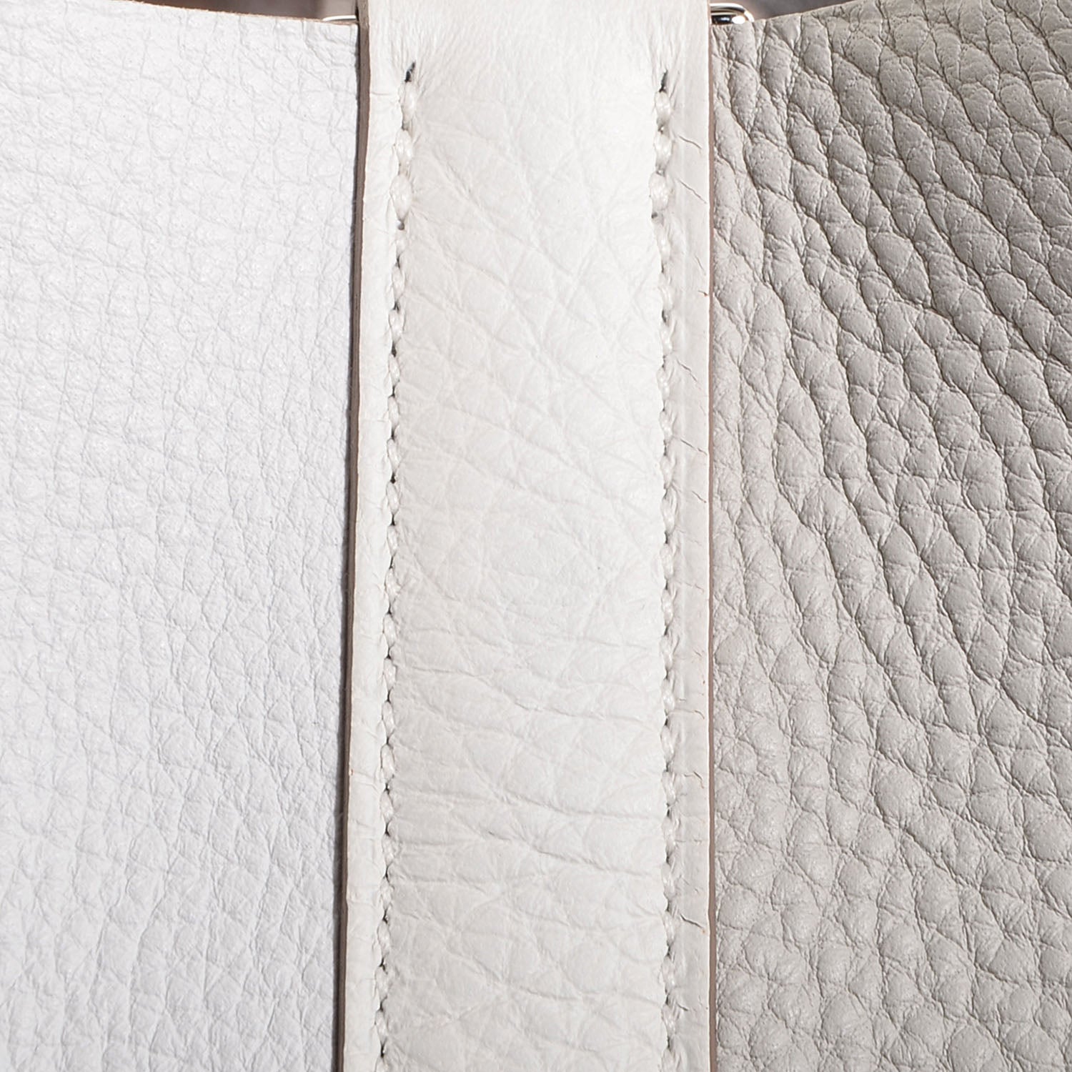 Hermes Taurillon Clemence Picotin Lock TGM Gris Perle White 4 of 14