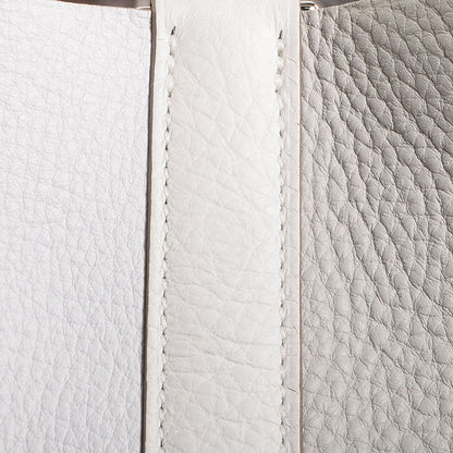 Hermes Taurillon Clemence Picotin Lock TGM Gris Perle White 4 of 14