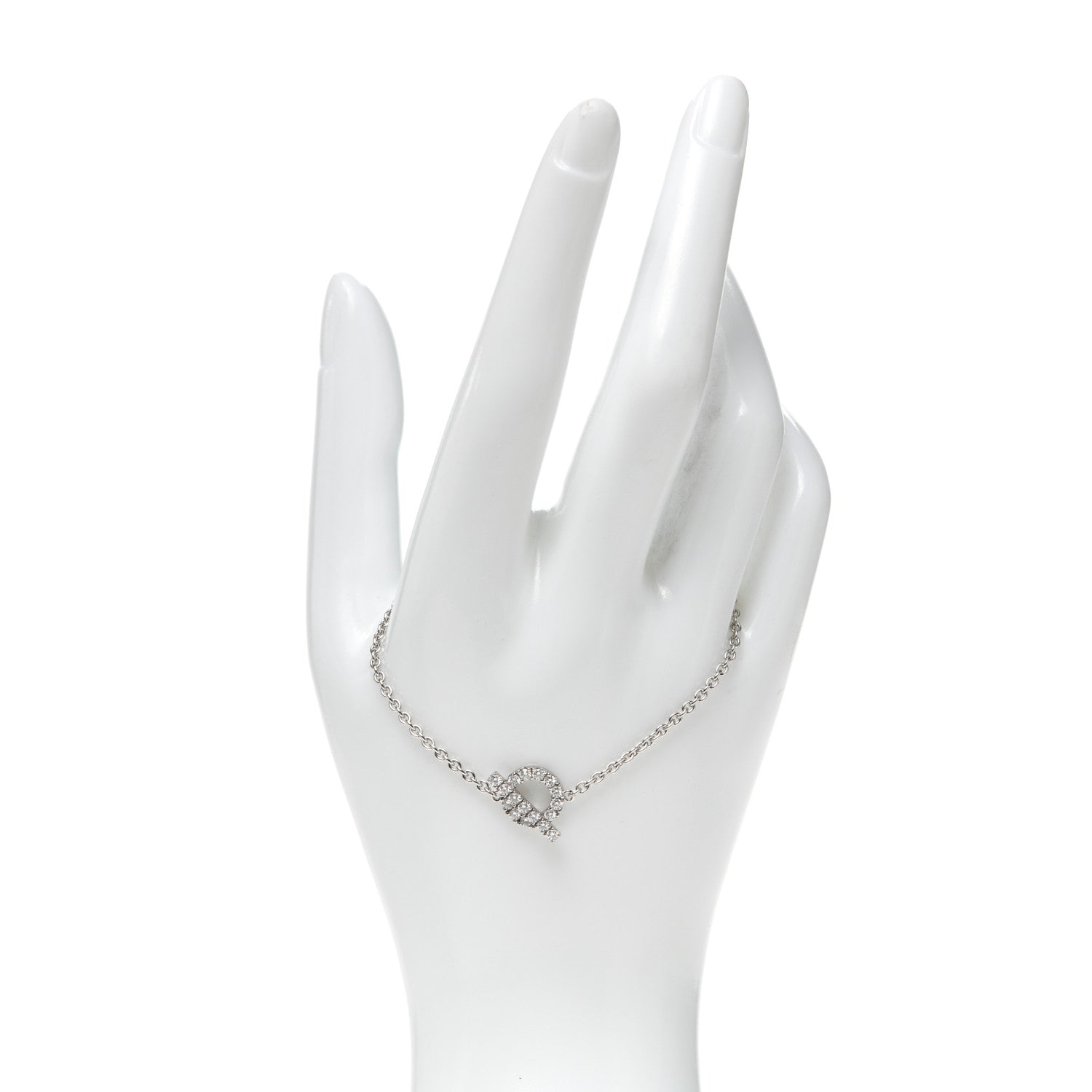 Hermes 18K White Gold Diamond Finesse Bracelet ST 2 of 6
