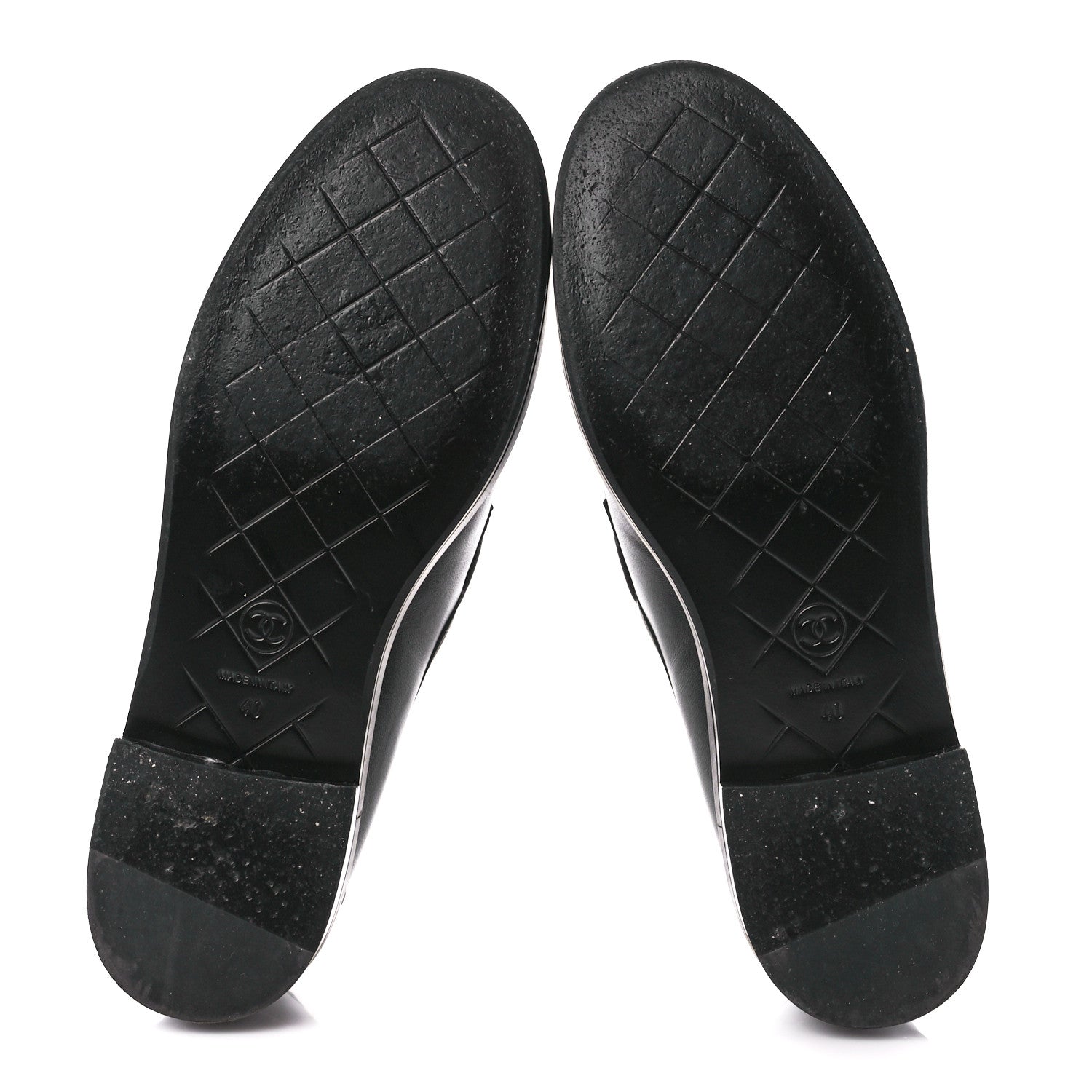Chanel Lambskin Quilted CC Turnlock Loafers 40 Black 5 of 10