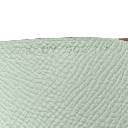 Hermes Epsom Verso Calvi Duo Card Case Alezan Vert Peppermint 7 of 8