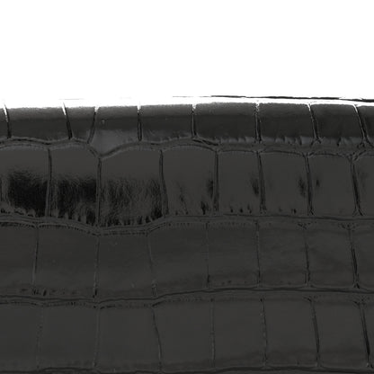 Chanel Calfskin Crocodile Embossed CC Clutch Black 8 of 10