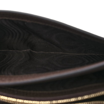 Gucci GG Supreme Monogram Textured Dollar Calfskin Blondie Continental Chain Wallet Beige Ebony New Acero 8 of 14