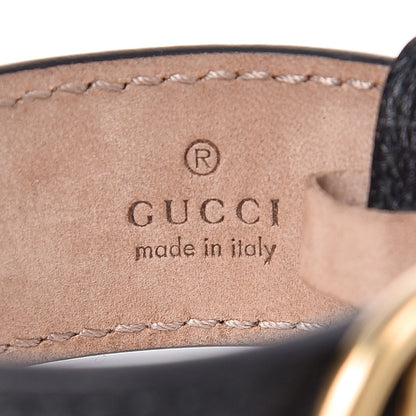 Gucci Calfskin Marmont Double G Bracelet Black 4 of 6