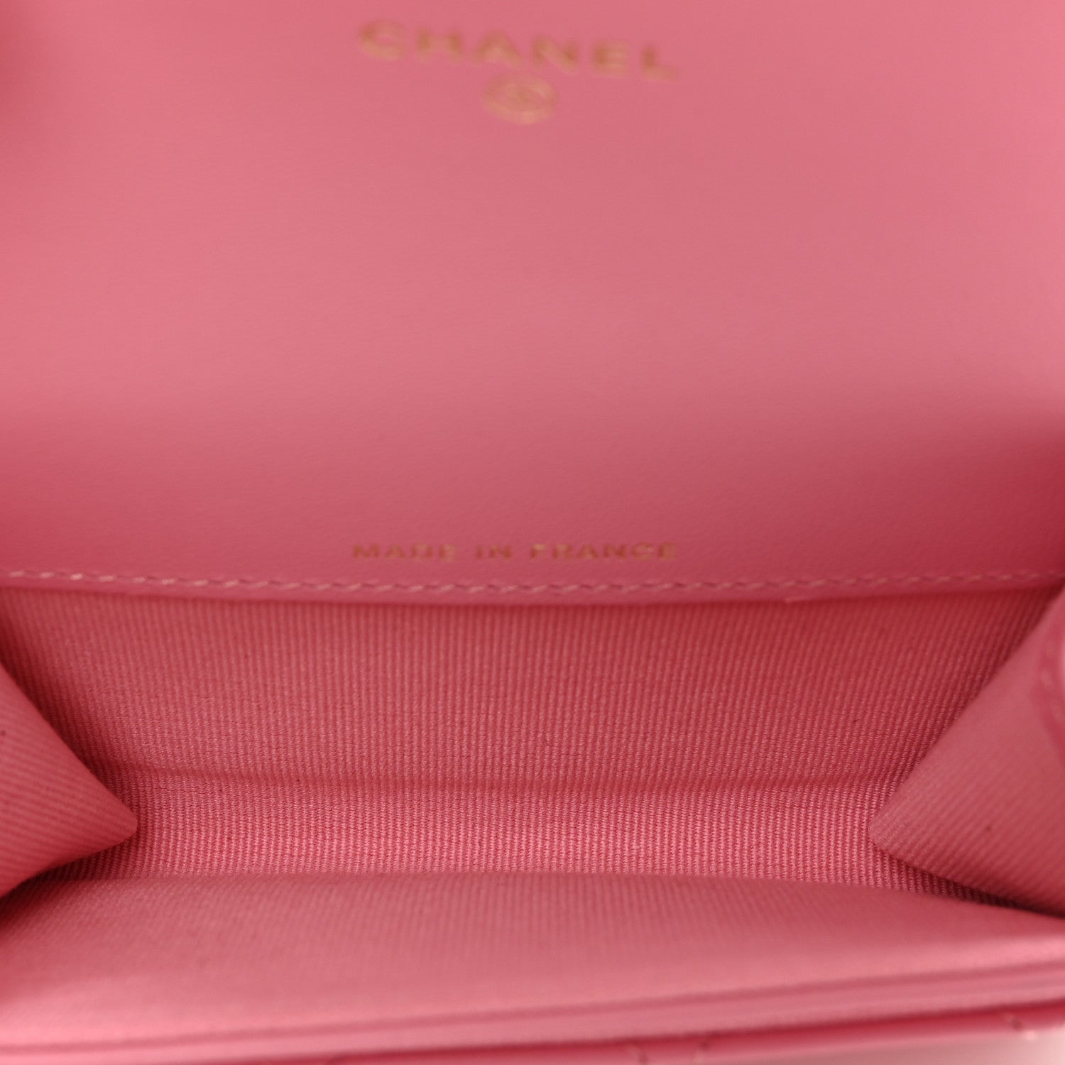 Chanel Lambskin Quilted Flap Card Holder Wallet Pink 5 of 8