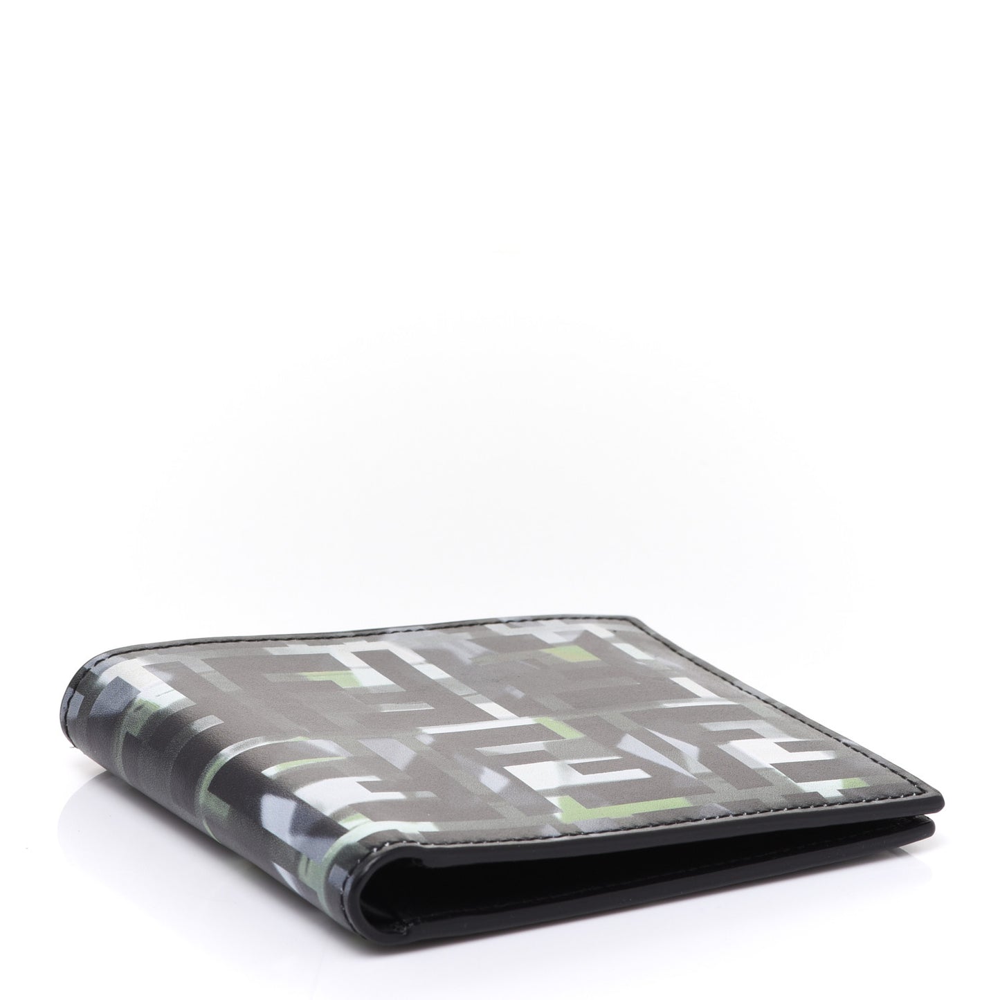Vitello CamouFF Bi-Fold Wallet Black Multicolor