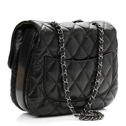 Chanel Lambskin Quilted Chanel 3 Large Flap Black 2 of 10
