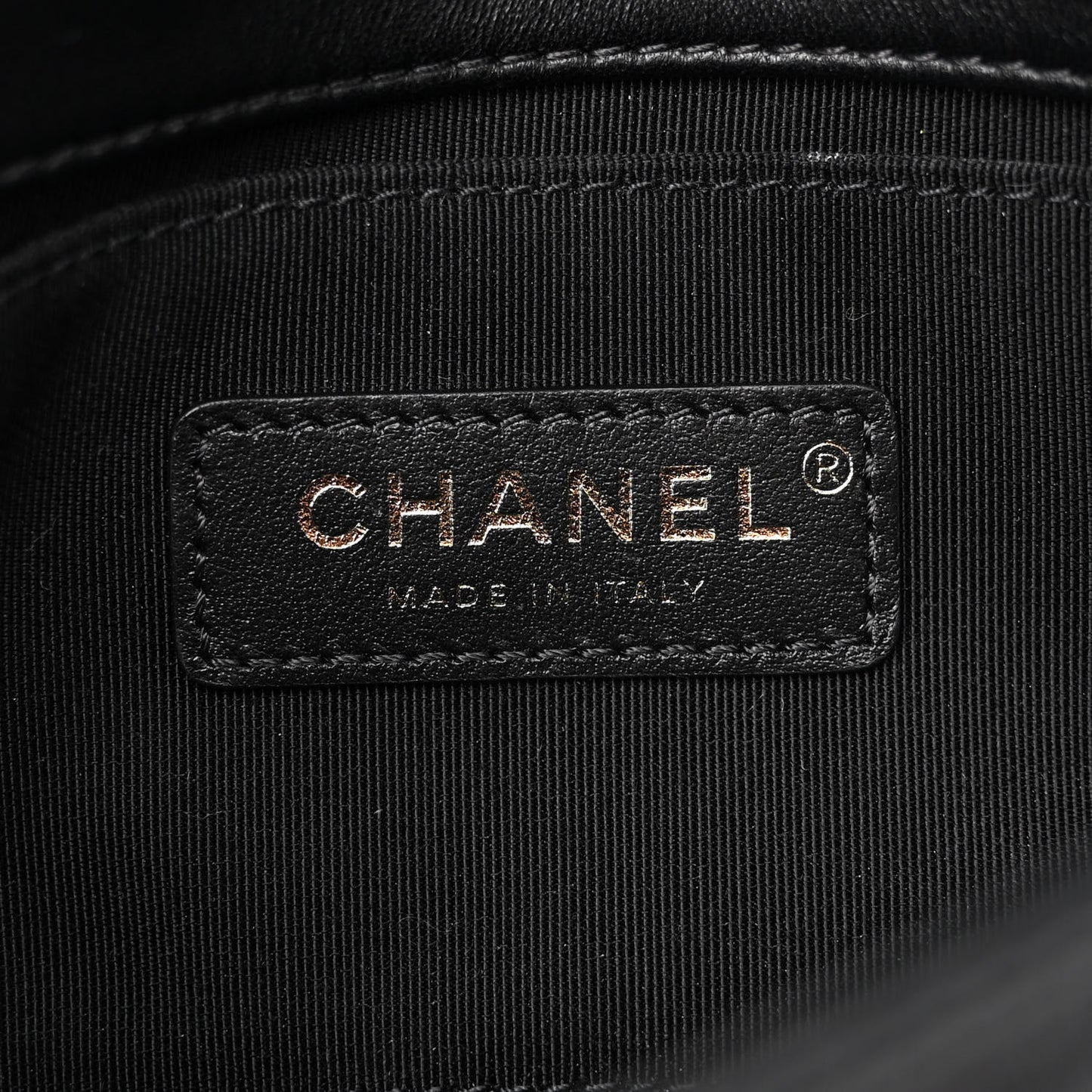 Lambskin Small Entwined Chain Flap Black