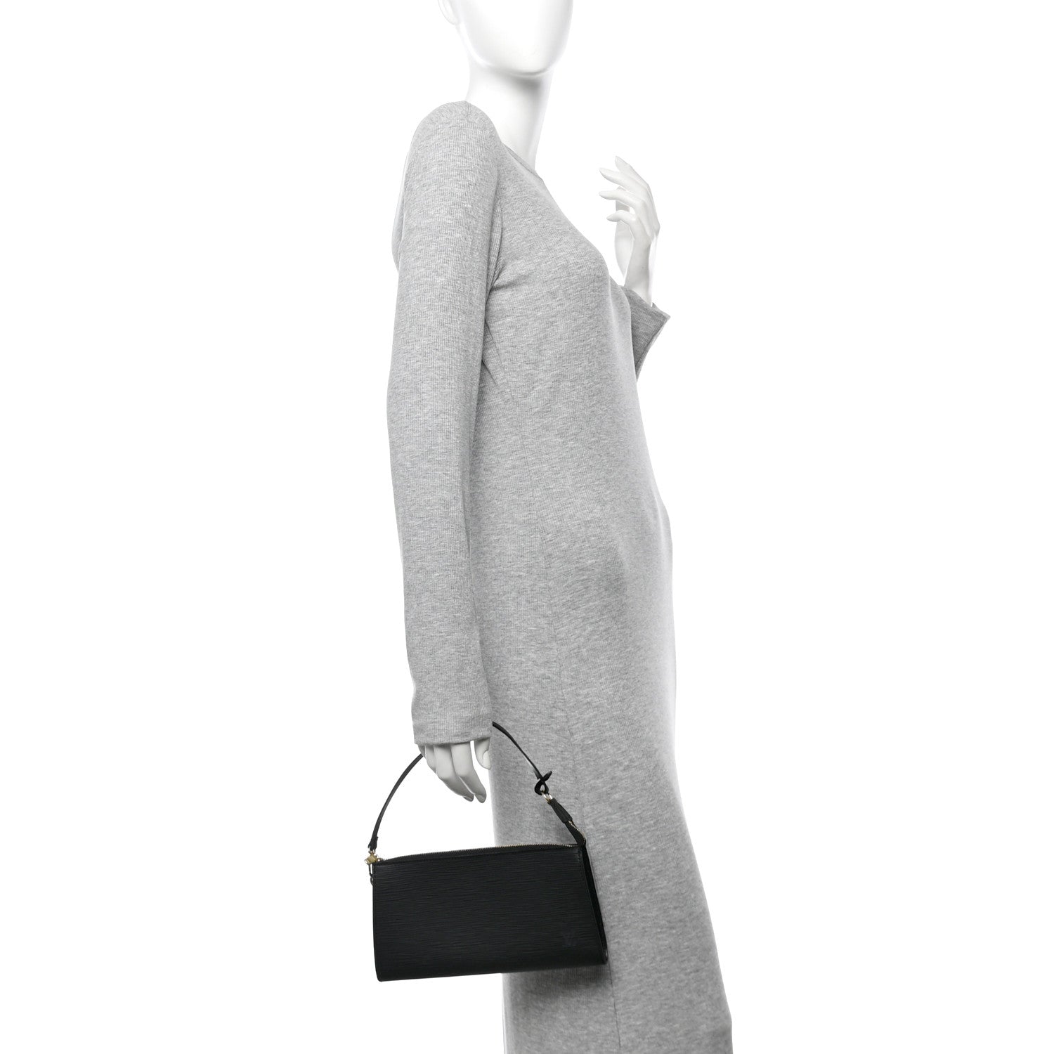 Louis Vuitton Epi Pochette Accessories 24 Black 2 of 10