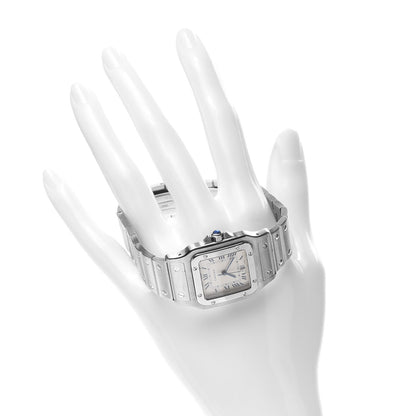 Cartier Stainless Steel 29mm Santos De Galbee Quartz Watch 2 of 6