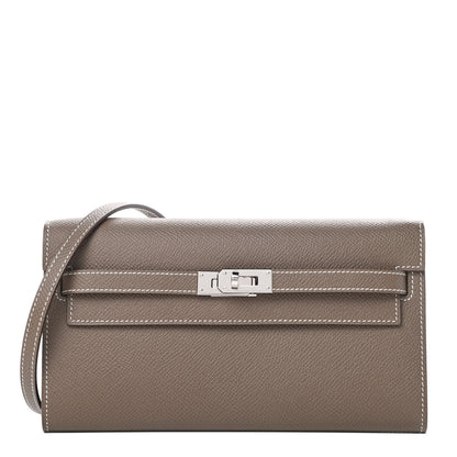 Hermes Epsom Kelly Wallet To Go Etoupe 1 of 11