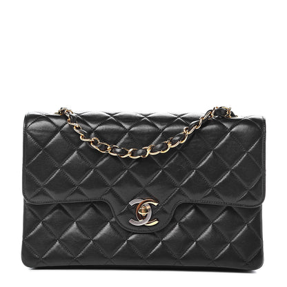 Chanel Lambskin Quilted Small Double Flap Black 1 of 11