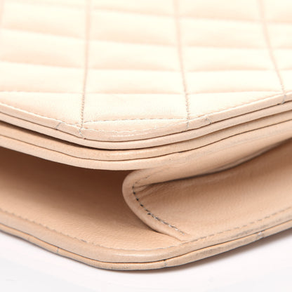 Chanel Lambskin Quilted Small Single Flap Beige 13 of 21