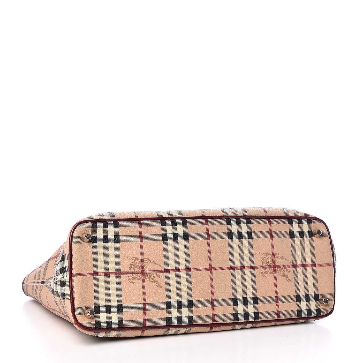 Burberry Haymarket Check Medium Regent Tote Red 4 of 13
