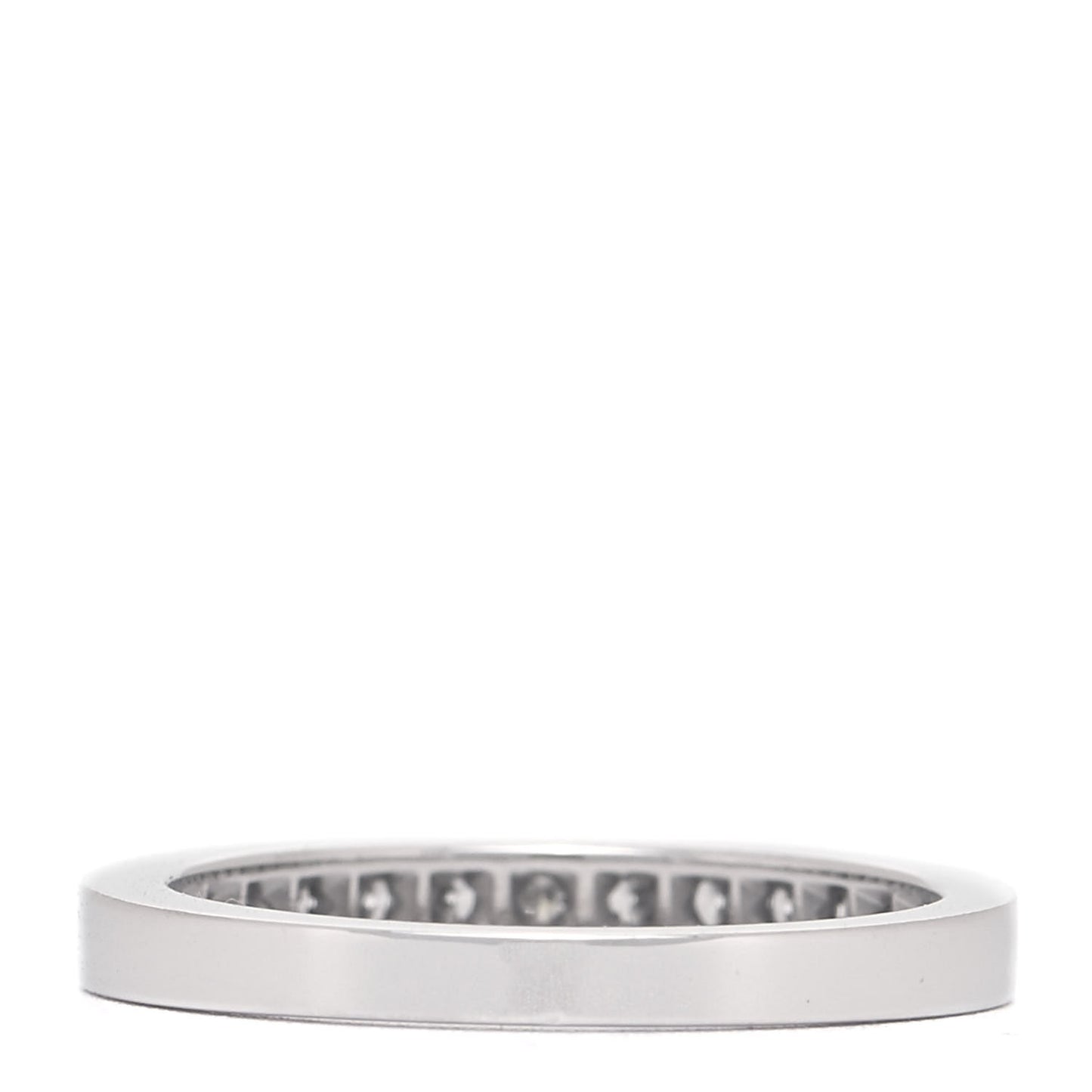 Platinum Diamond .25ctw Half Circle Wedding Band Ring 52 6