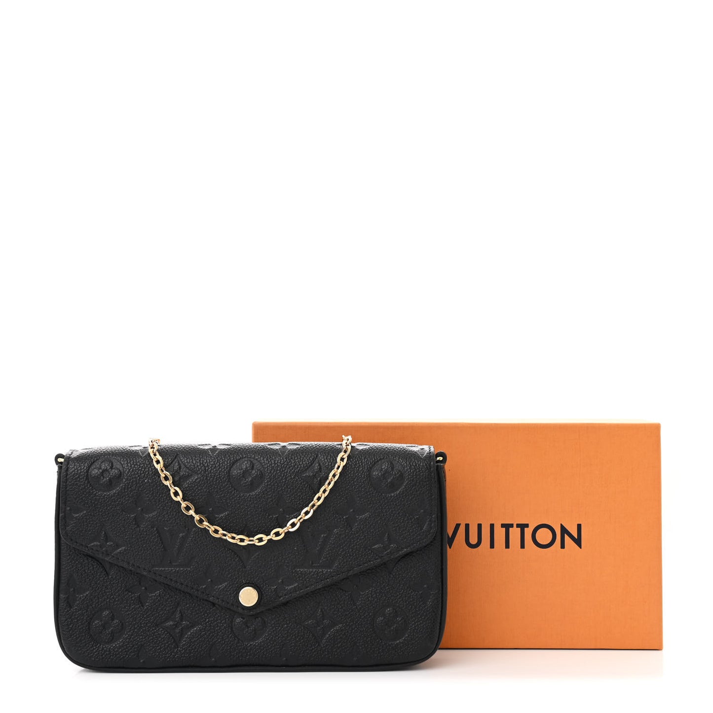 Empreinte Pochette Felicie Chain Wallet Black