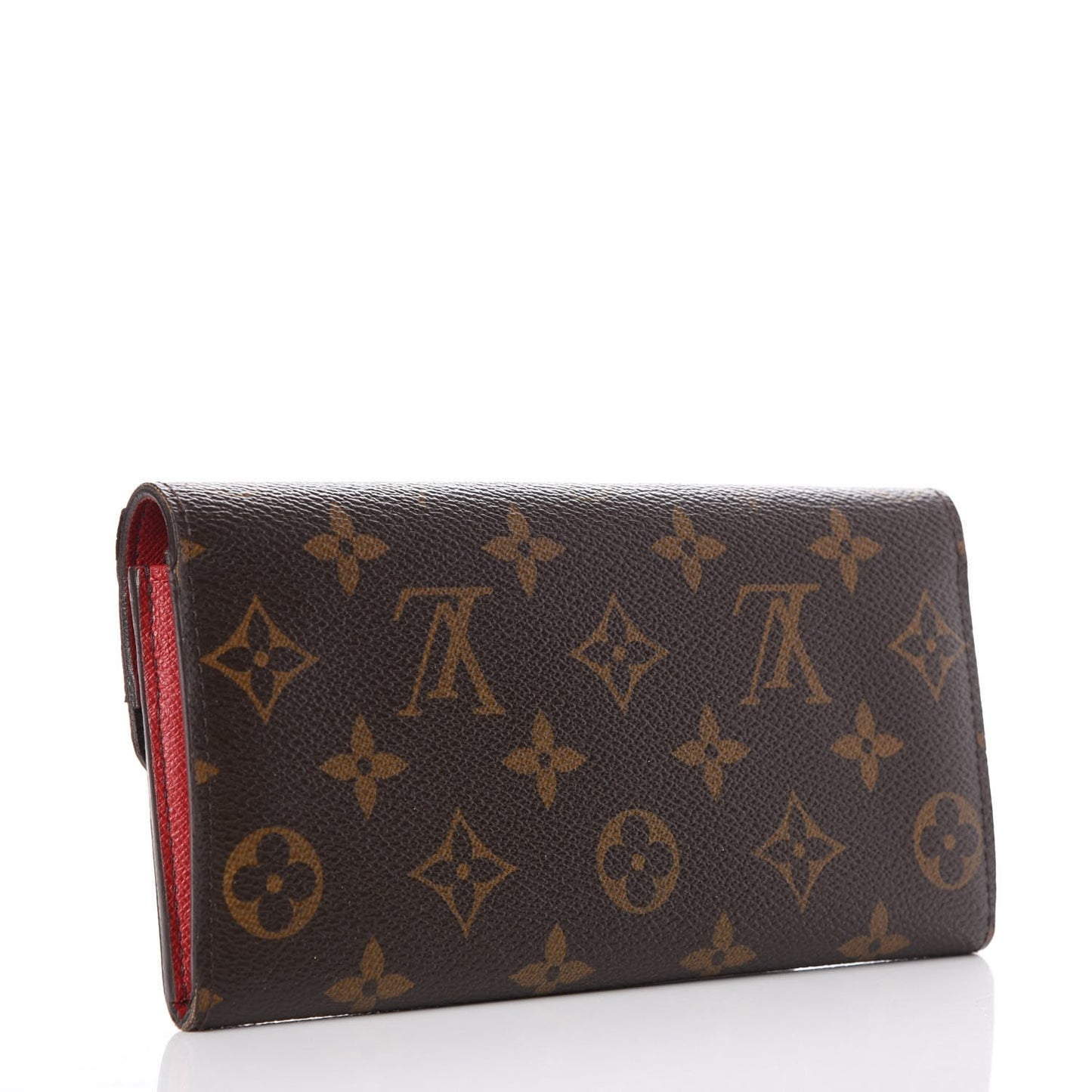 Monogram Emilie Wallet Red