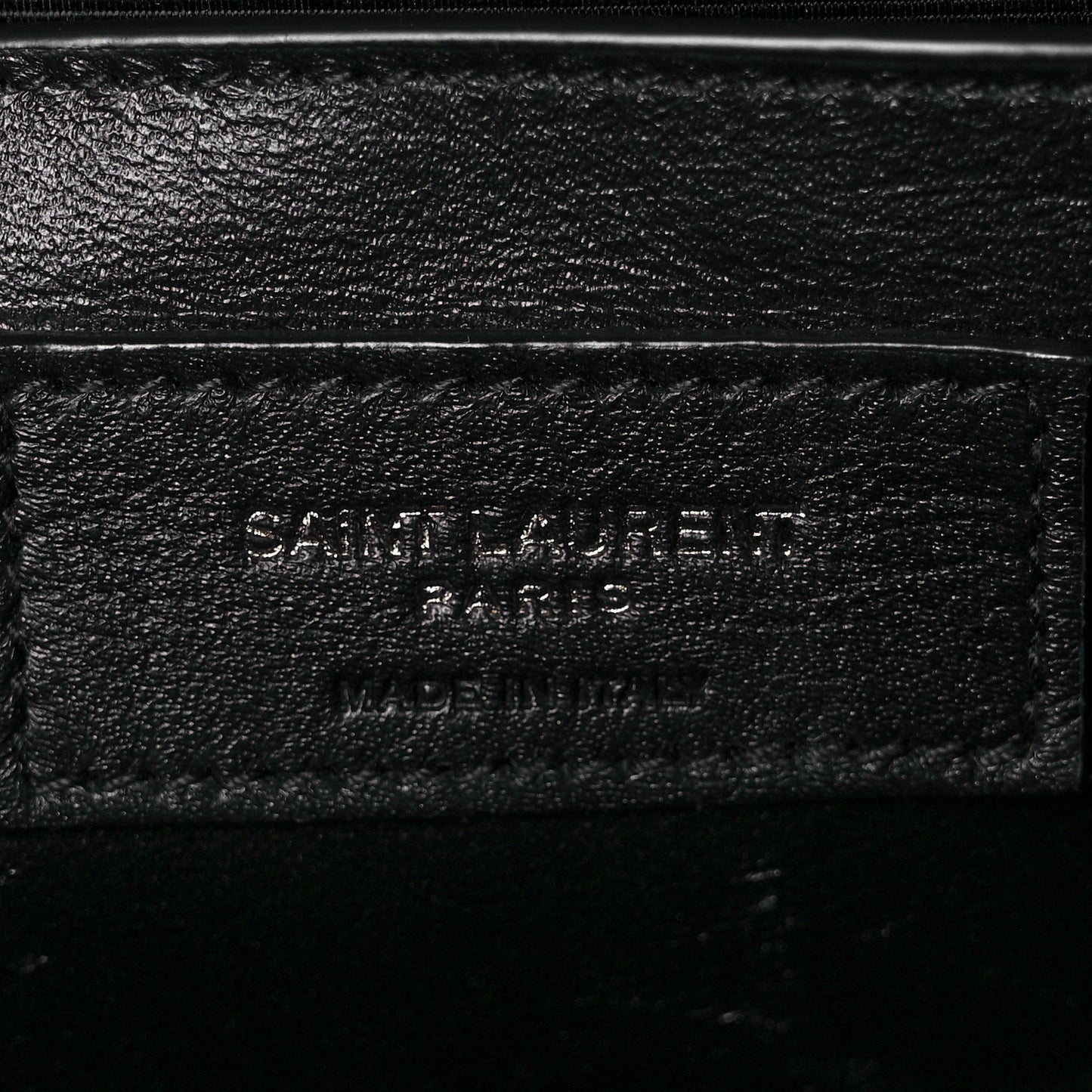 Grain De Poudre Textured Mixed Matelasse Triquilt Medium Monogram Satchel Black