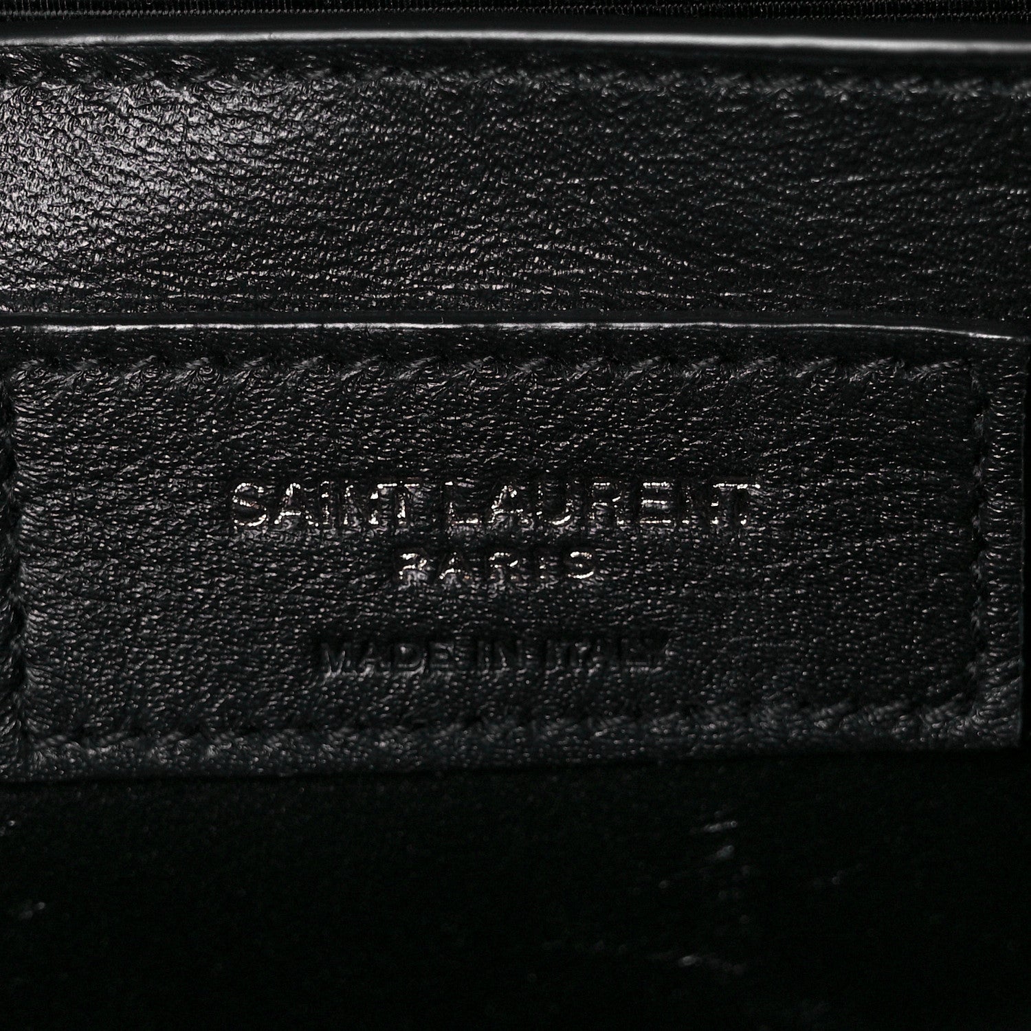 Saint Laurent Grain De Poudre Textured Mixed Matelasse Triquilt Medium Monogram Satchel Black 6 of 12