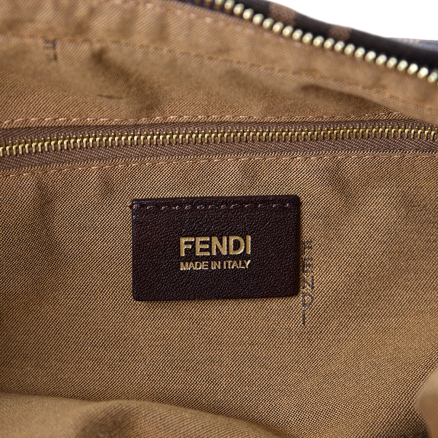 Fendi Zucca Small Chef Chain Hobo Tobacco 5 of 9
