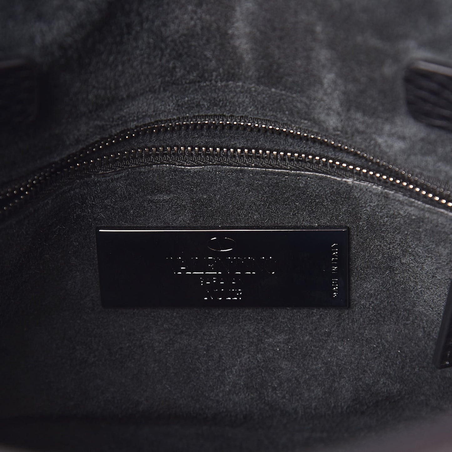 Grainy Calfskin Onyx Small My Rockstud Rolling Frame Bag Black