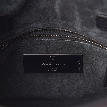 Valentino Garavani Grainy Calfskin Onyx Small My Rockstud Rolling Frame Bag Black 6 of 9