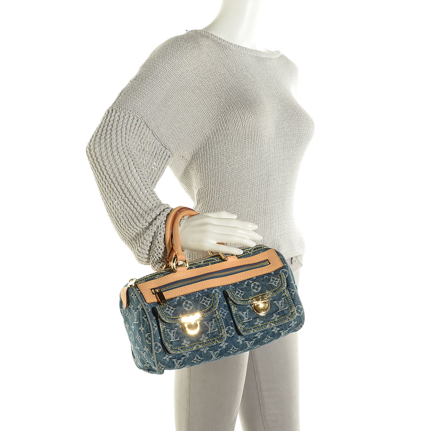 Monogram Denim Neo Speedy Blue