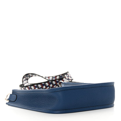 Hermes Taurillon Clemence Zigzag Evelyne TPM Deep Bleu Bleu Zellige Indigo Black 4 of 11