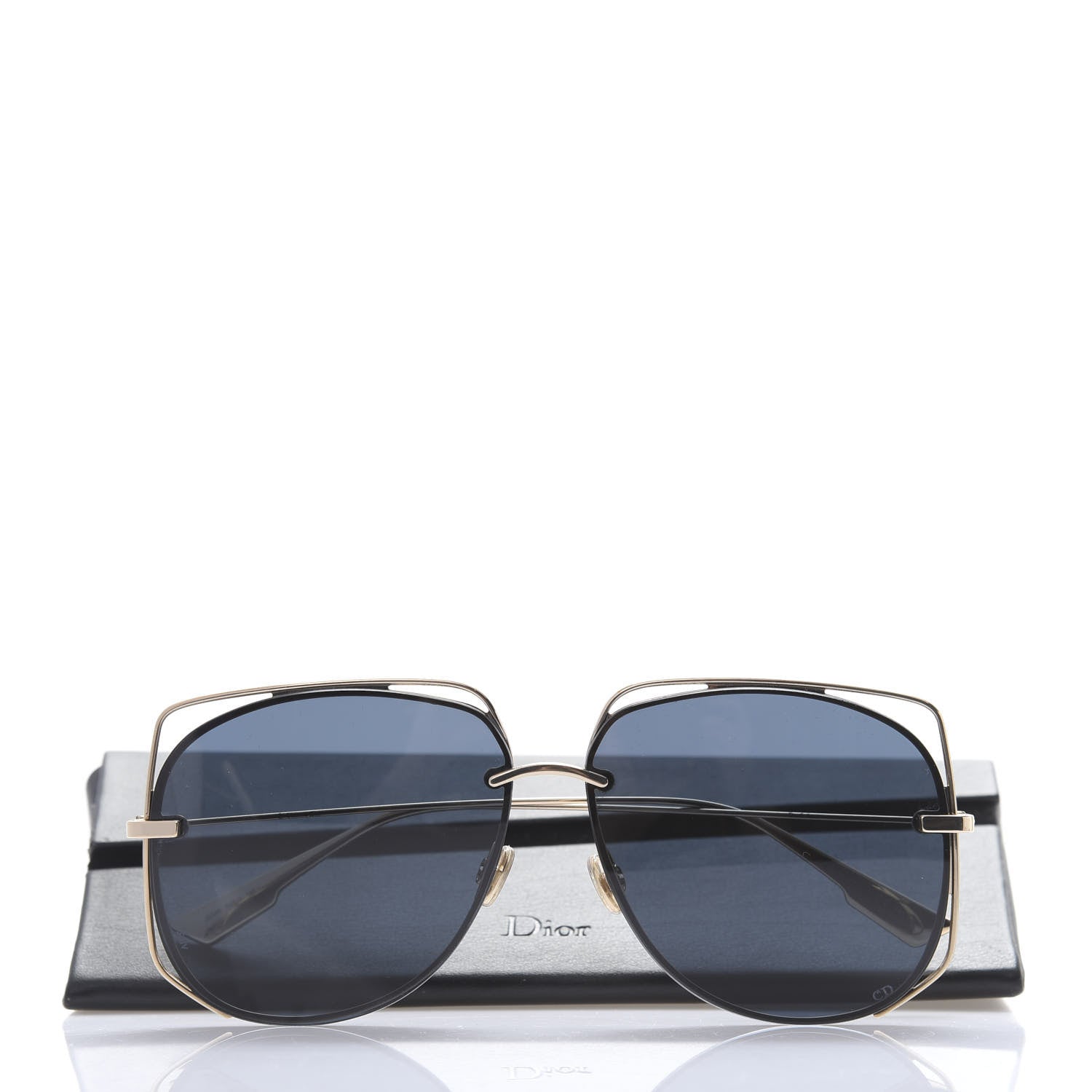Christian Dior Metal Stellaire 6 Sunglasses Gold Blue 8 of 8